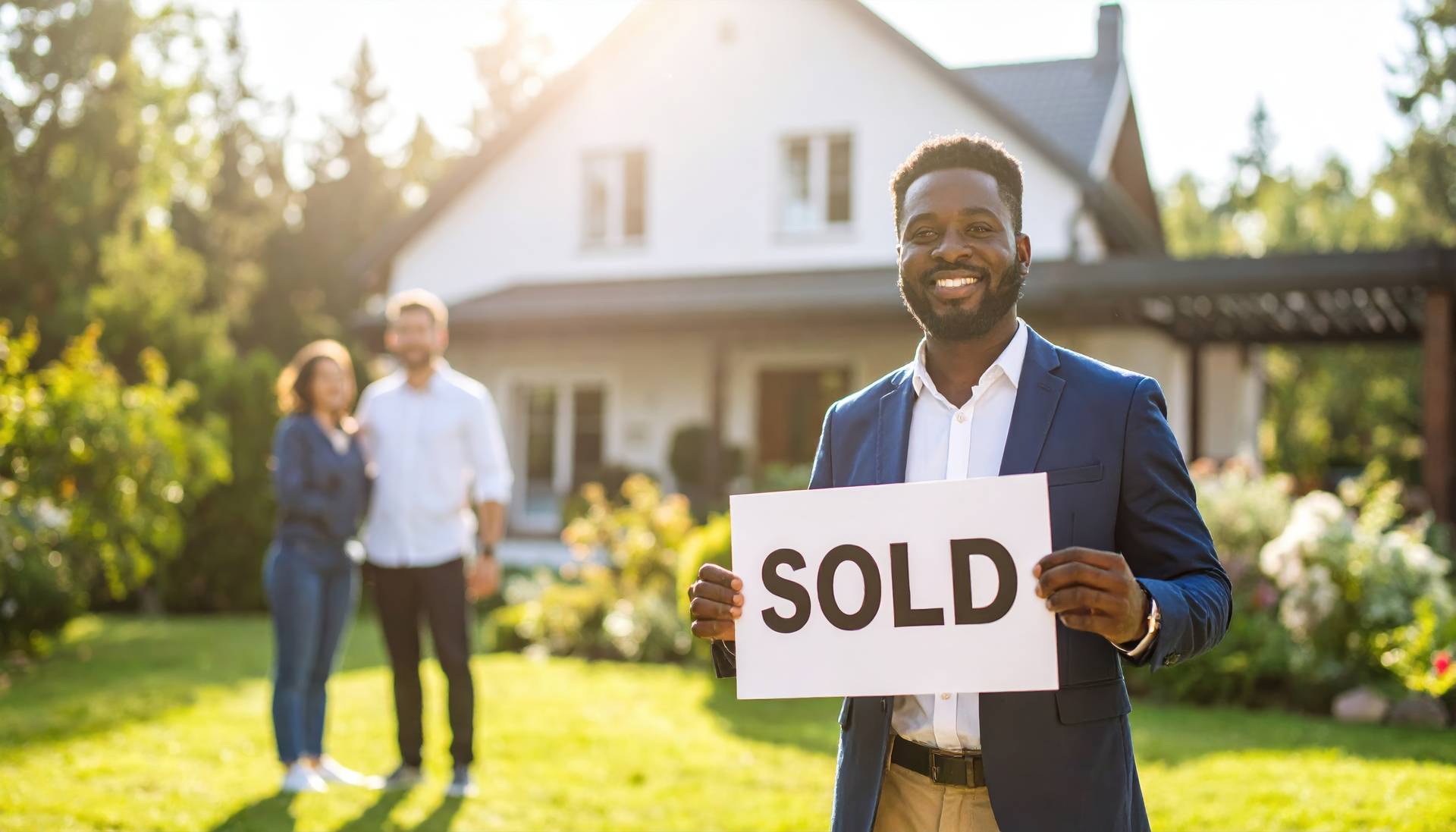 House with a sold sign out front